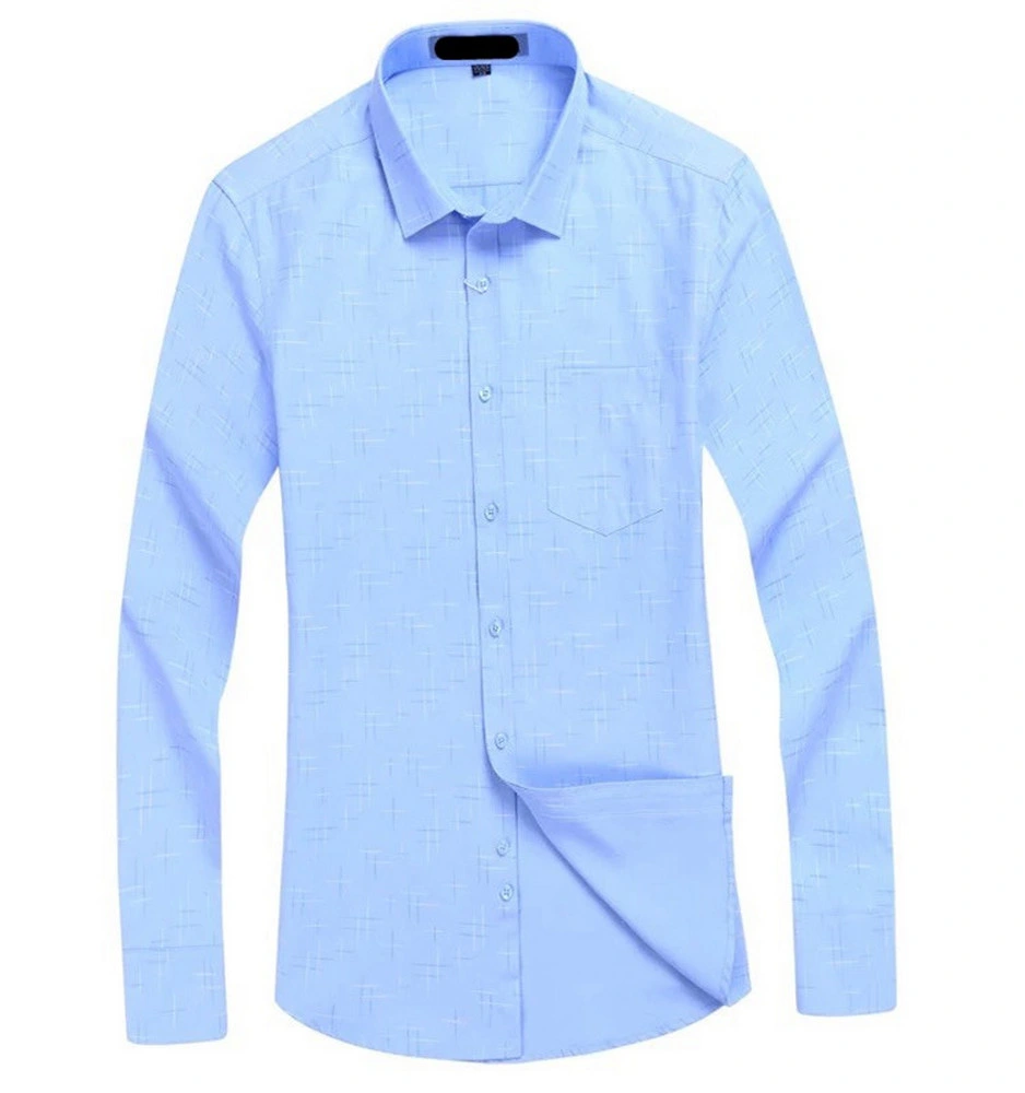 2020 Custom Dress Shirt High Quality Long Sleeve Slim Fit Latest Shirt Men′ S Formal Dress Shirt