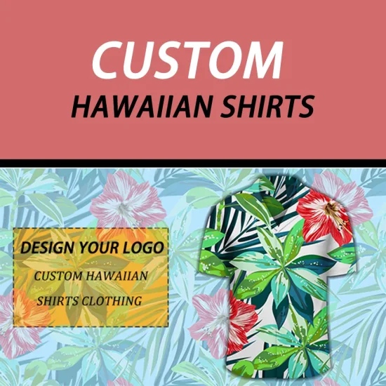Camisa hawaiana de manga corta para hombre, 100% algodón, divertida, con diseño impreso personalizado