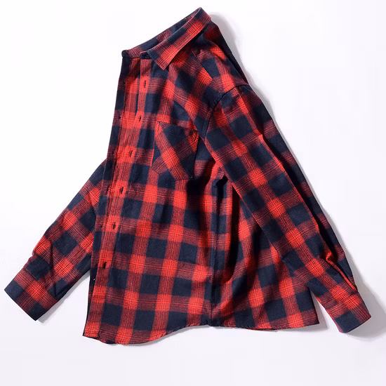 Camisa de manga larga de hombre delgada de franela cepillada estilo cuadros de seda de bambú con cuello formal informal unisex de verano
