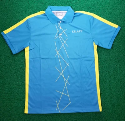 Polo de golf para hombre 100% poliéster, polo uniforme personalizado de manga corta con logotipo personalizado impreso